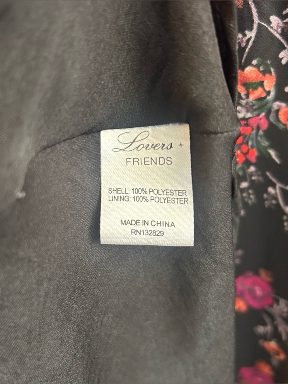 Lover's + Friends Lana Moody Floral Flowy Deep V Keyhole Mini Dress Size Medium - Picture 11 of 13